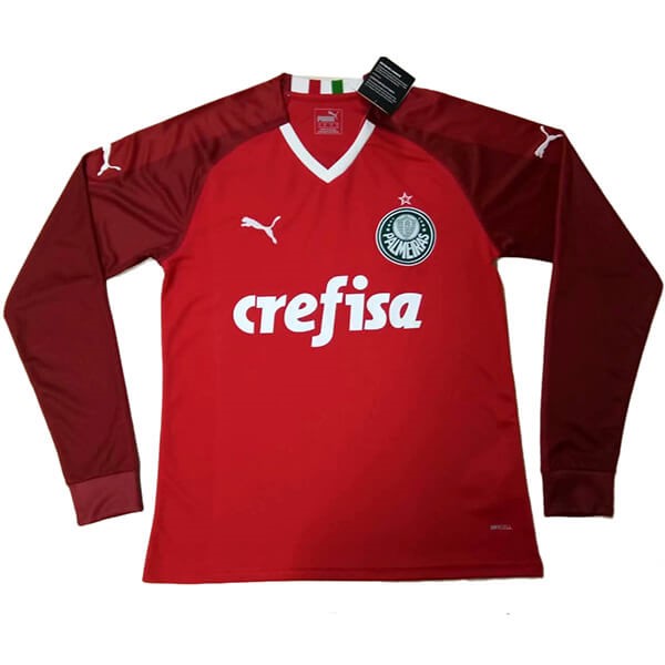 Camiseta Palmeiras Replica Tercera Ropa ML Portero 2019/20 Rojo